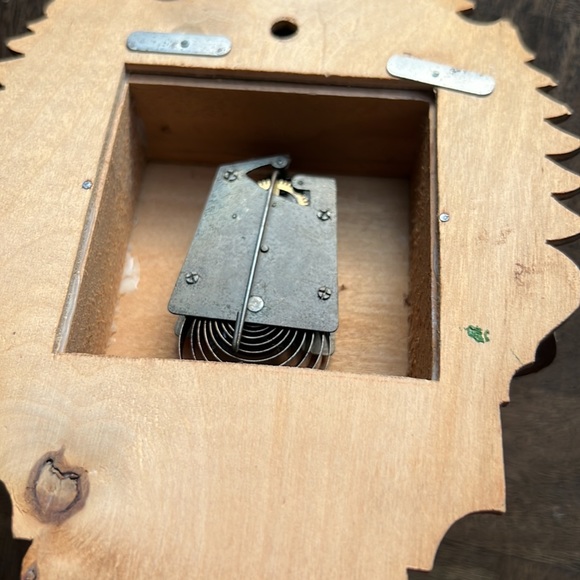 Vintage Small Cuckoo Clock from Germany Wood Clock Hand Painted - Needs Repair - Picture 11 of 16